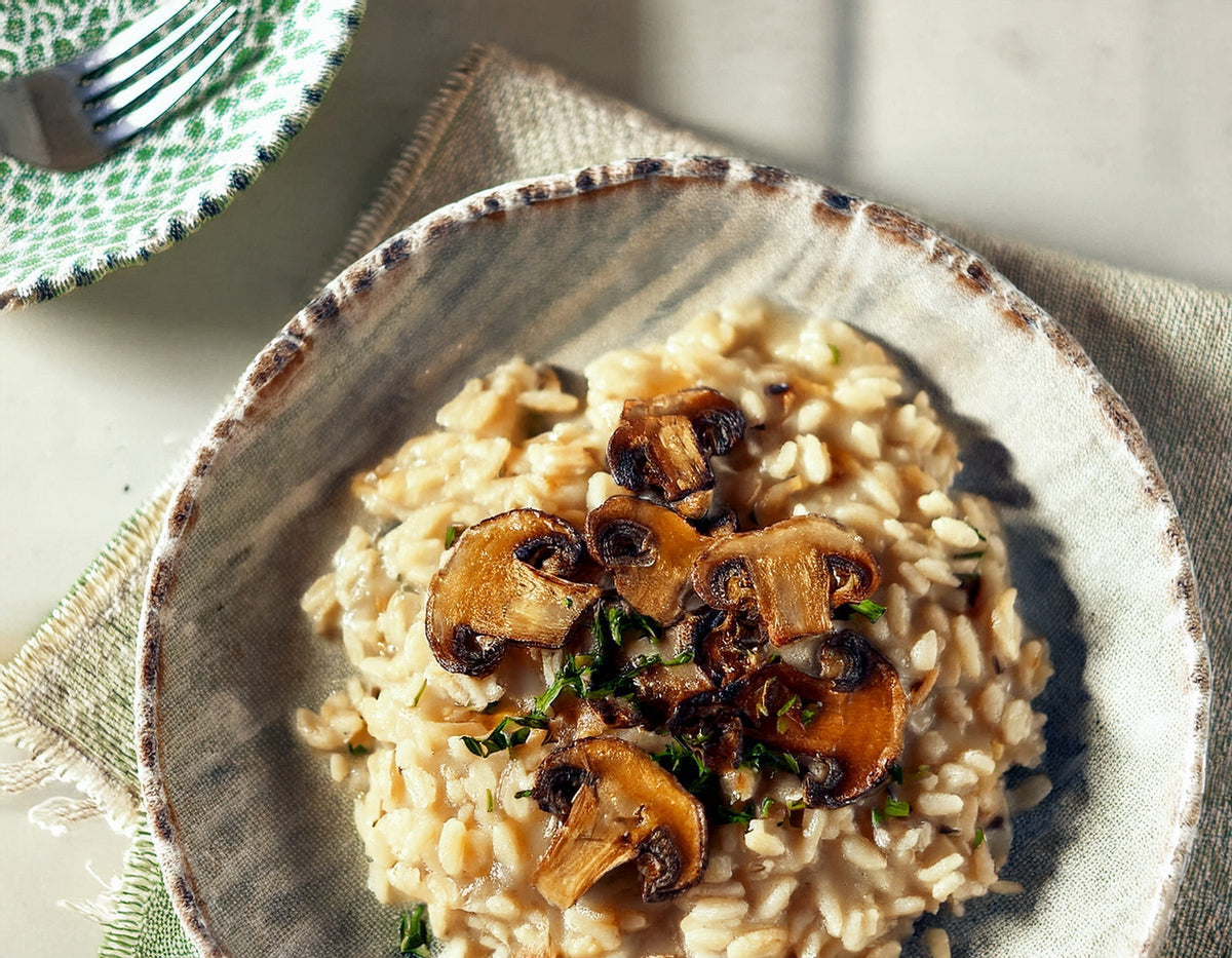 Creamy mushroom risotto