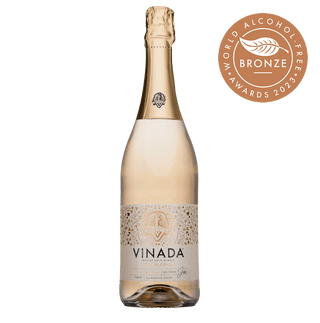 Alcoholvrije sparkling rosé van Vinada