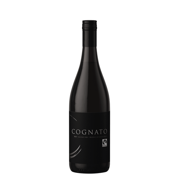 Packshot alcoholvrije rode wijn van Cognato Red
