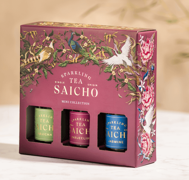 Sparkling tea's van Saicho in een leuke giftbox