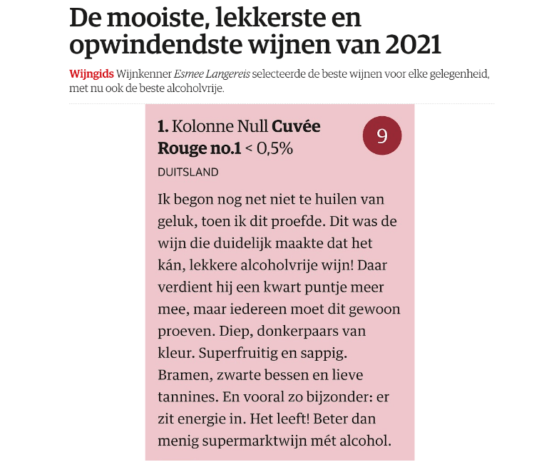 Kolonne Null - Cuvée Rouge No. 2 - World of NIX