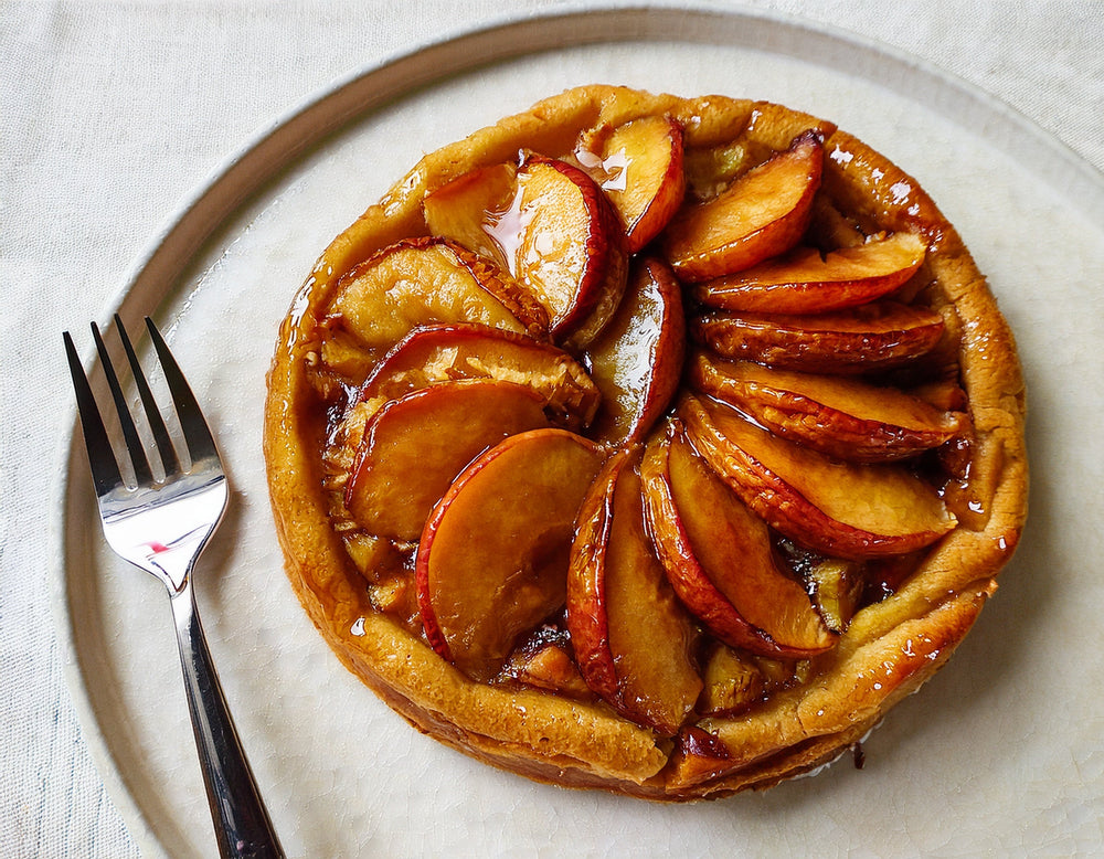 Parsnip and apple tarte tatin Ⓥ