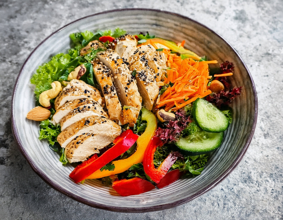Aziatische gember-kip salade
