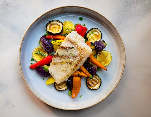 Fish with Roasted Vegetables - Colorful and healthy dish – World of NIX