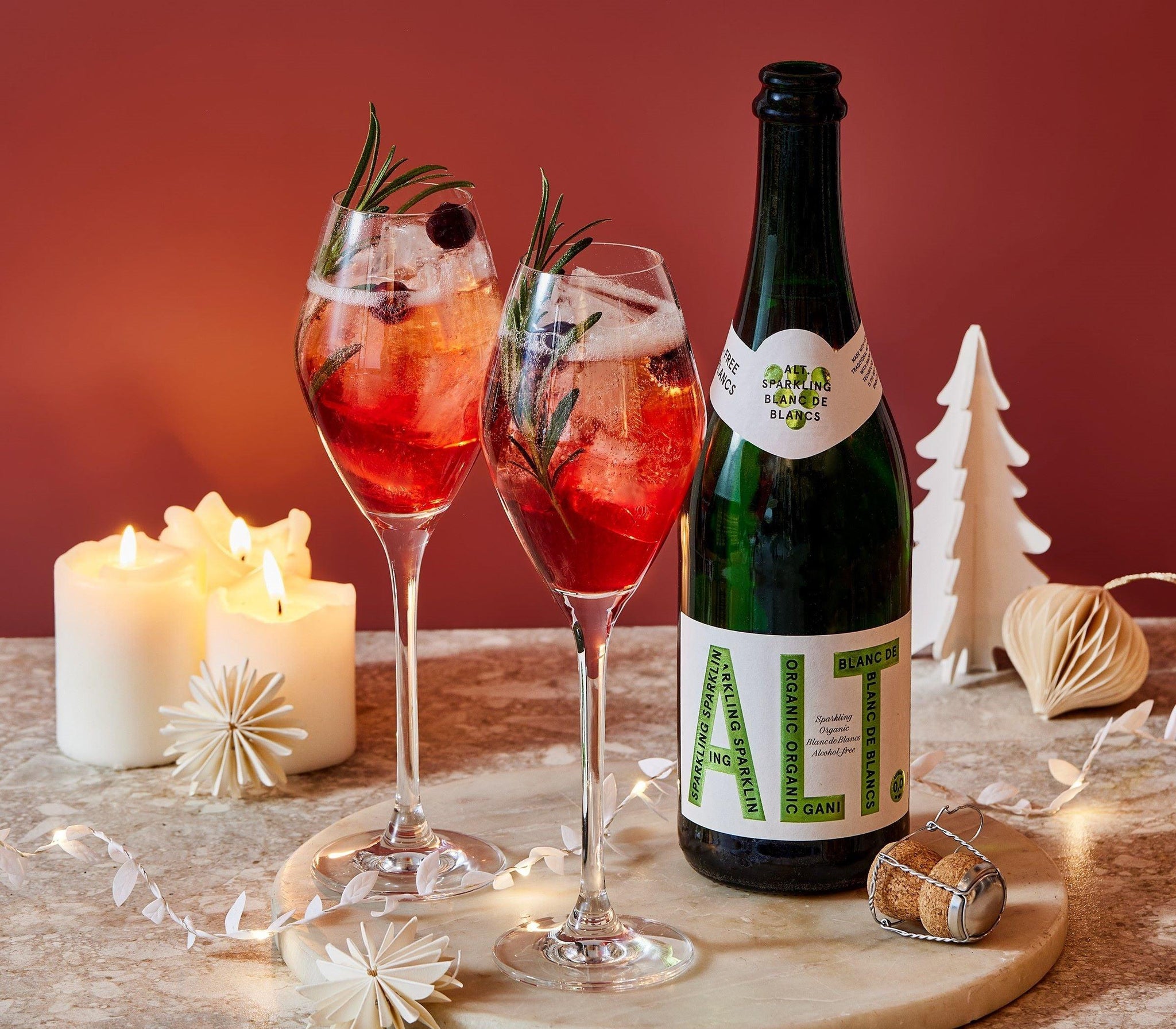 ALT Cranberry Mimosa mocktail