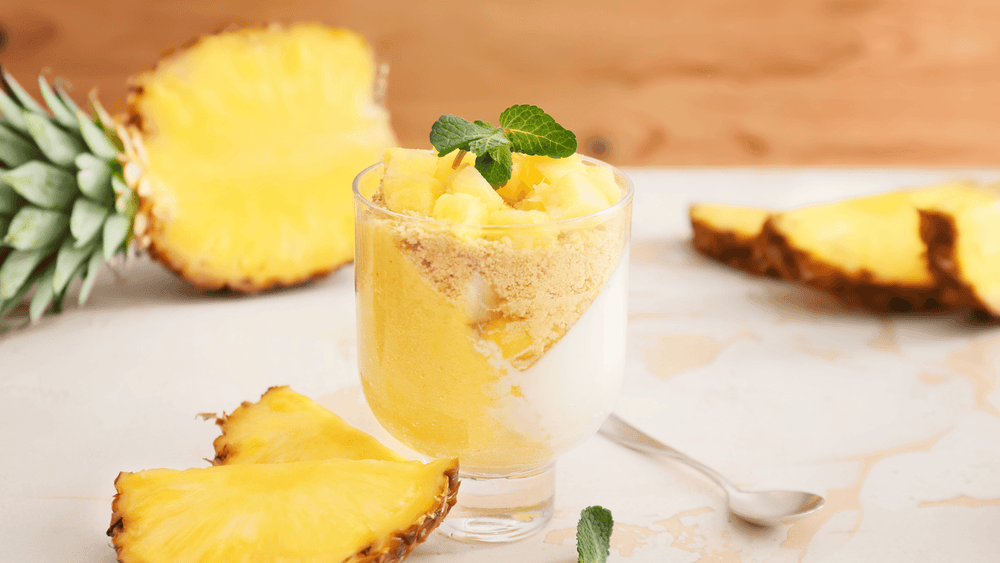 Ananas-Kokos-Panna Cotta