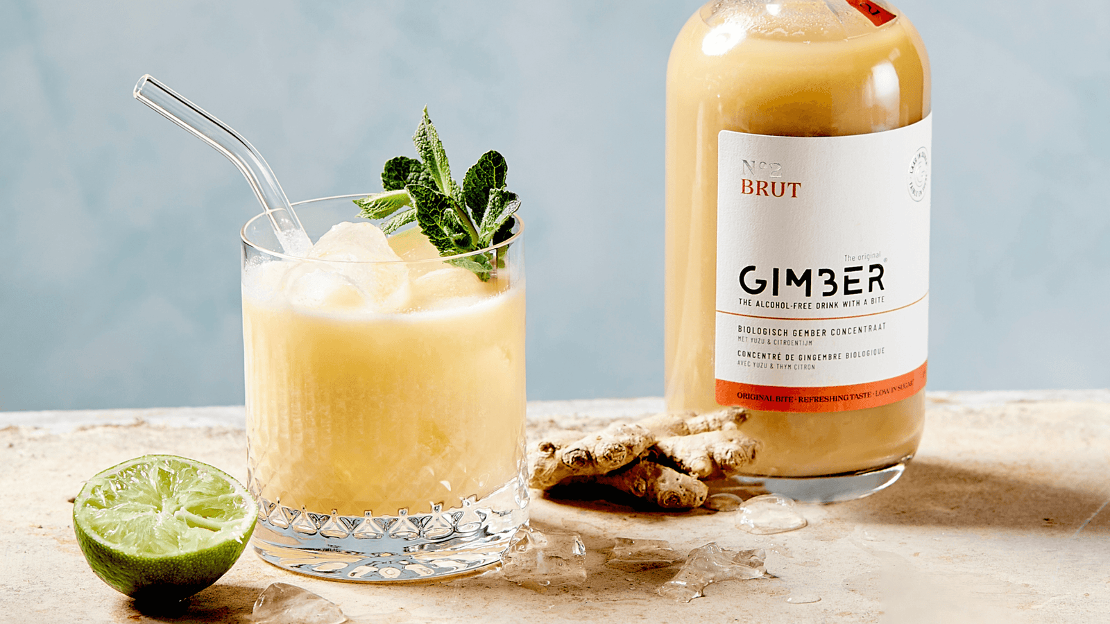 Gimber Brut Piña Colada mocktail