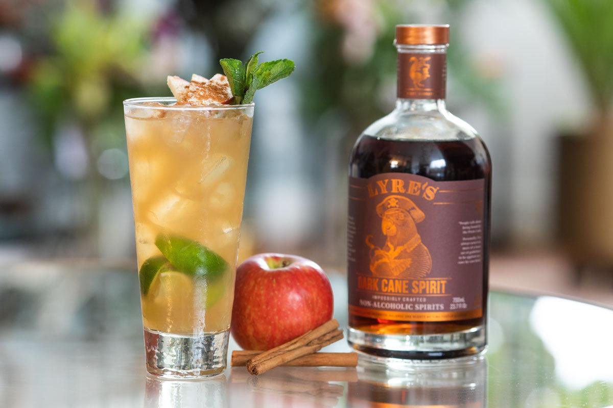 Lyre's Dark Cane Apple Pie NOjito mocktail