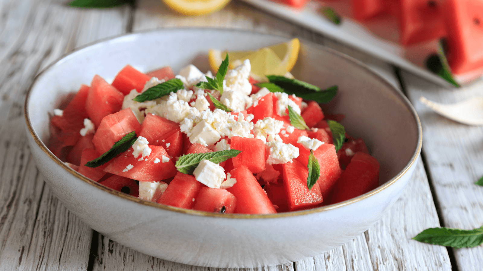 Watermeloen feta salade Ⓥ - World of NIX
