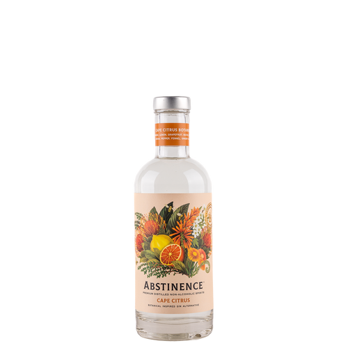 Abstinence Cape Citrus alcoholvrije spirit 500ml, botanische gin alternatief, World of Nix