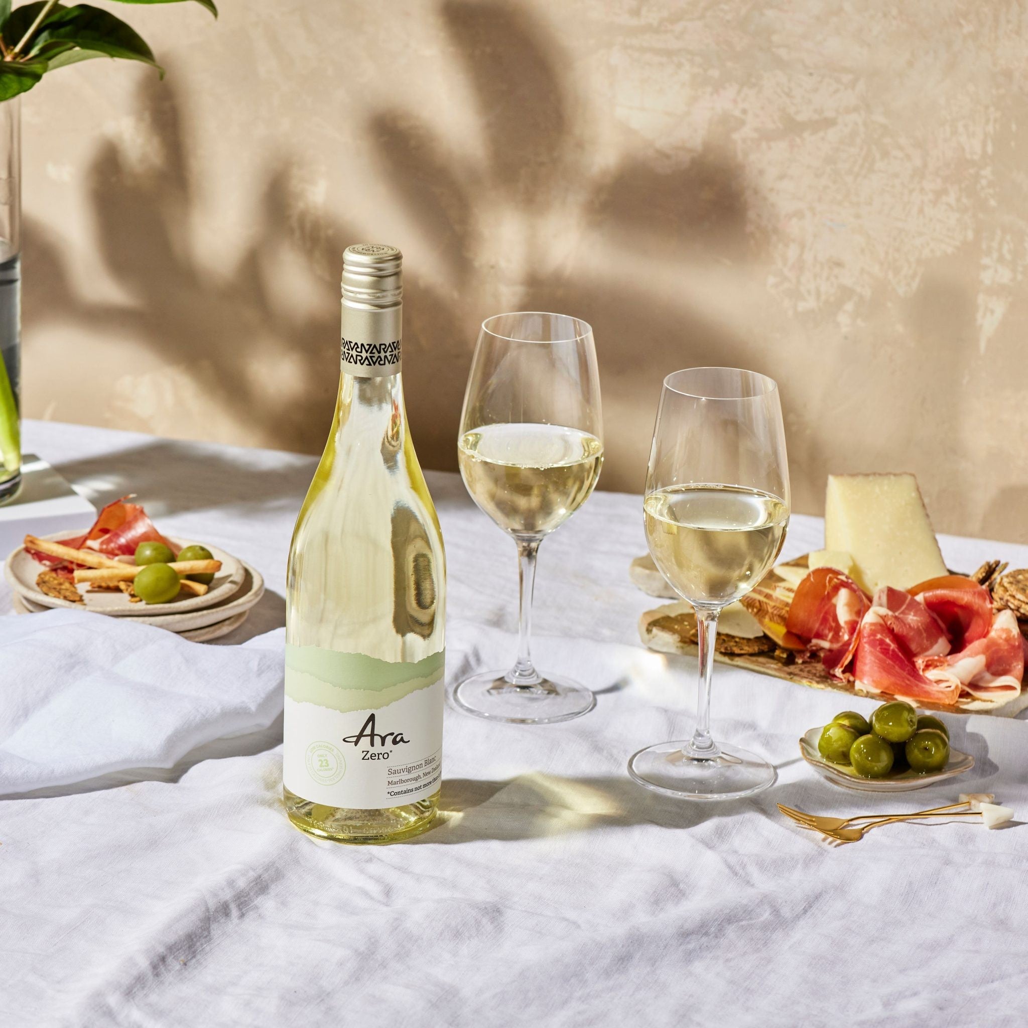 Alcoholvrije witte wijn van Ara met bijpassend eten