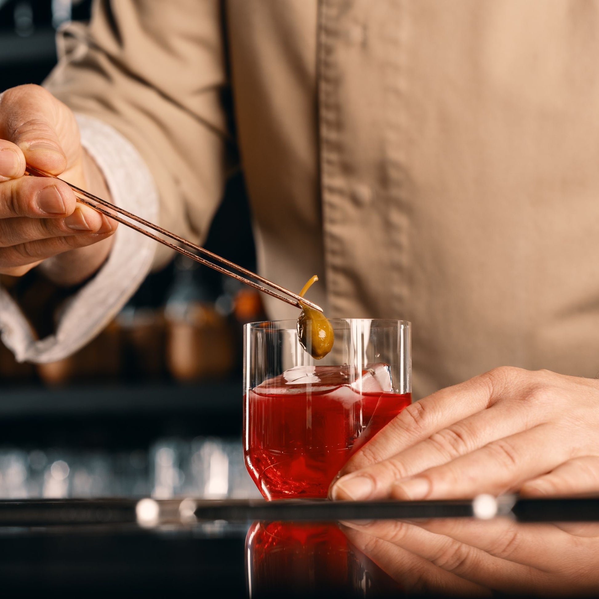 Lekkere olijf in je alcoholvrije cocktails 
