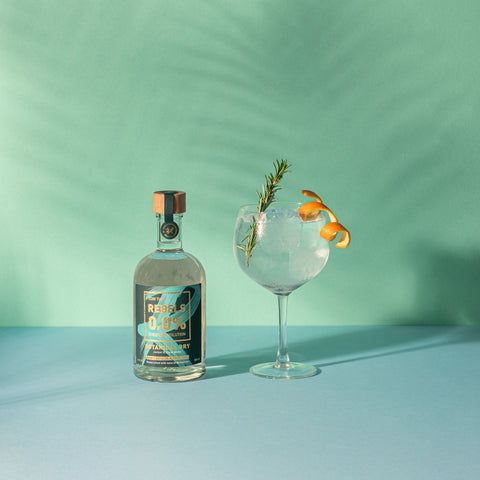 Mocktail Gin&Tonic met alcoholvrije gin van Rebels 0.0%