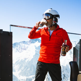 Genieten van alcoholvrije rum op de piste