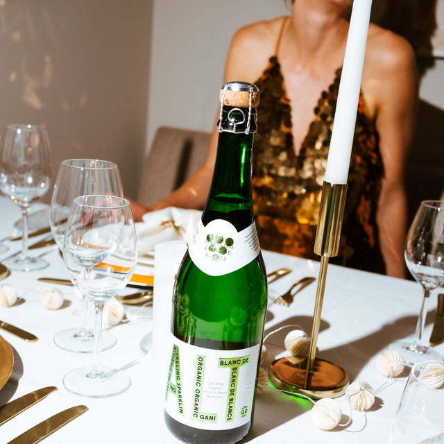 Alcoholvrije bubbel van ALT Blanc de Blancs bij het kerstdiner