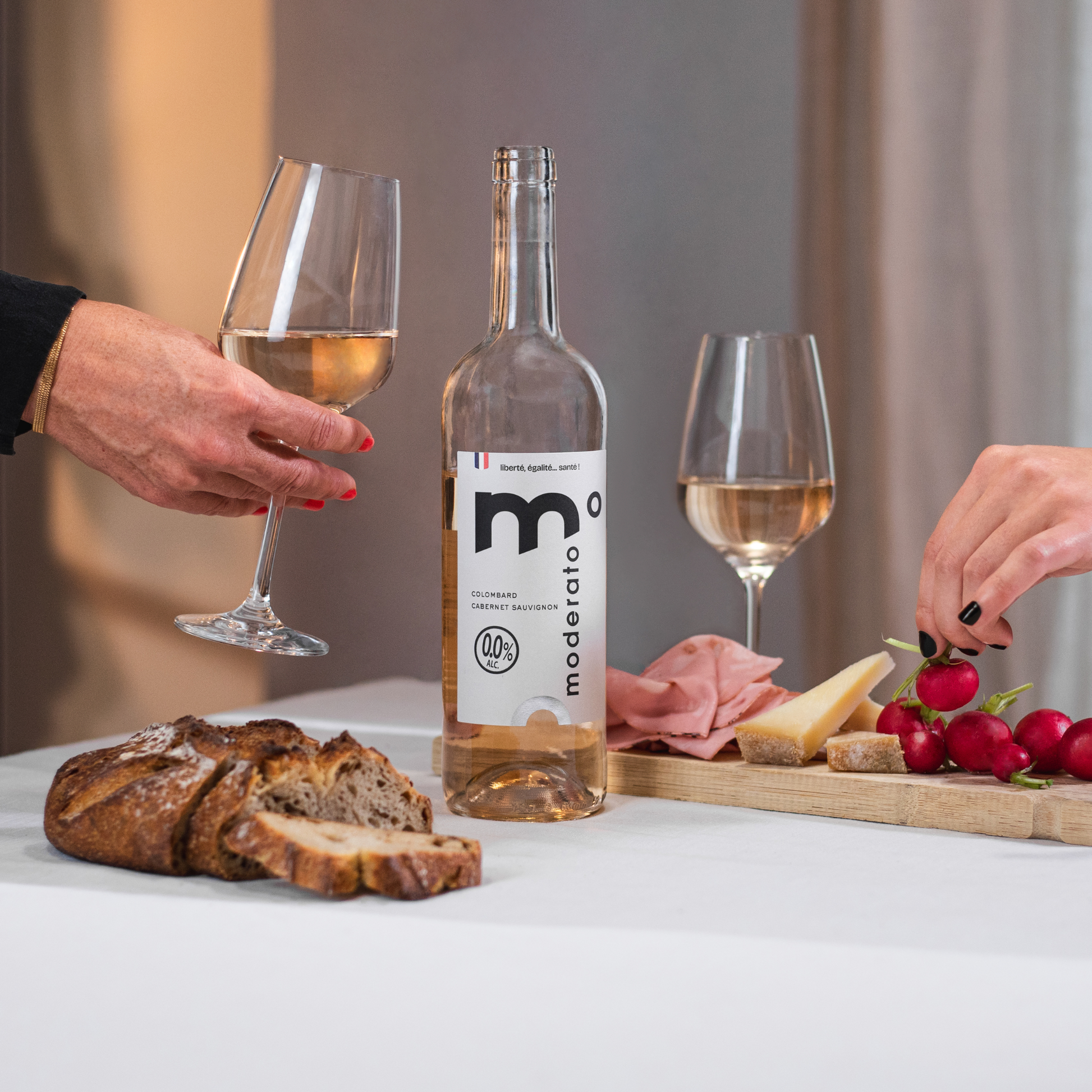 Alcoholvrije rosé van Moderato