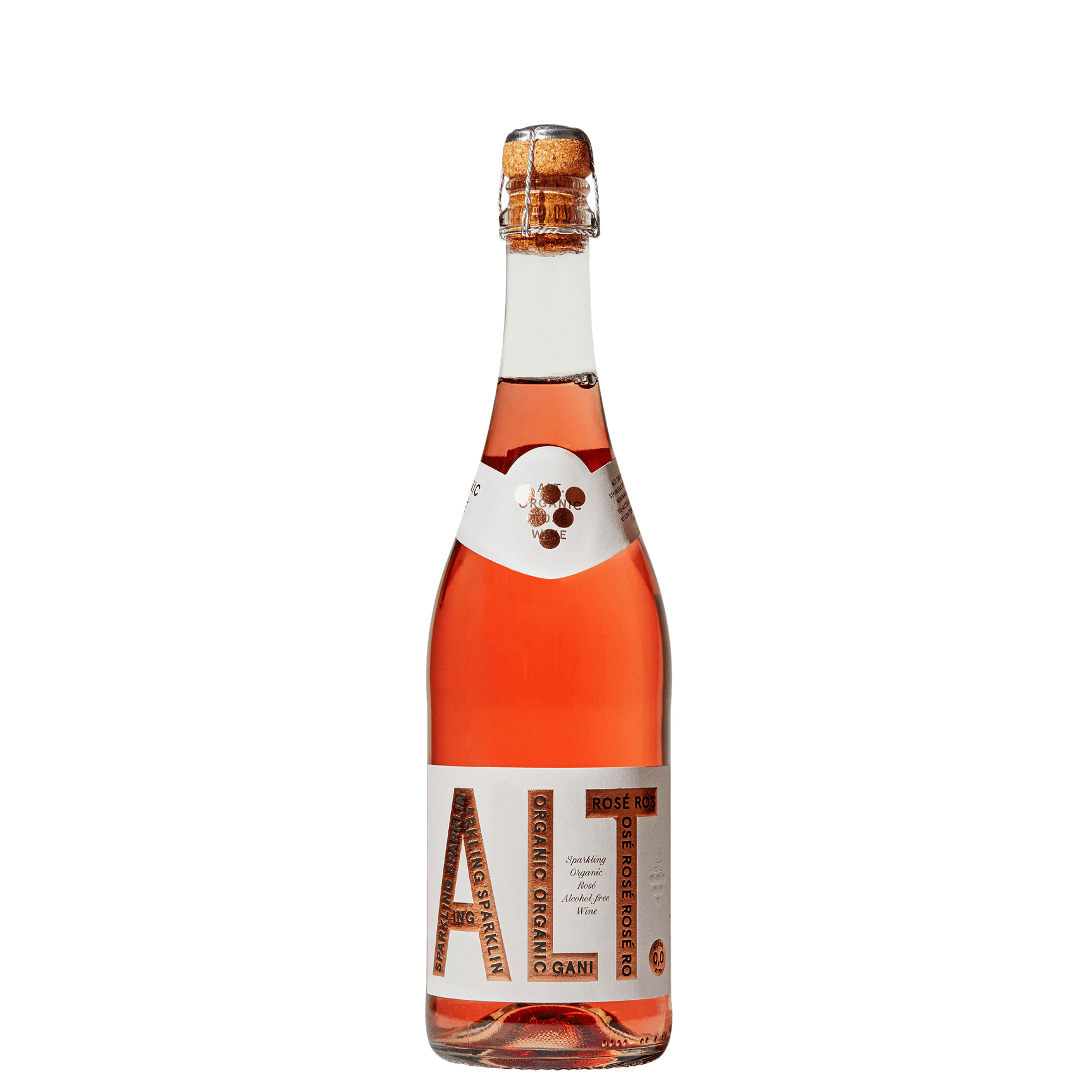 Alcoholvrije sparkling rosé van ALT