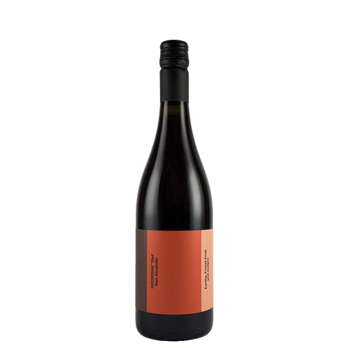 Arensbak alcoholvrije rode wijn fles met rood label, World of NIX assortiment