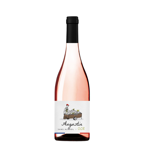 Augustin alcoholvrije rosé wijnfles 0.0%, gepresenteerd op World of NIX webshop