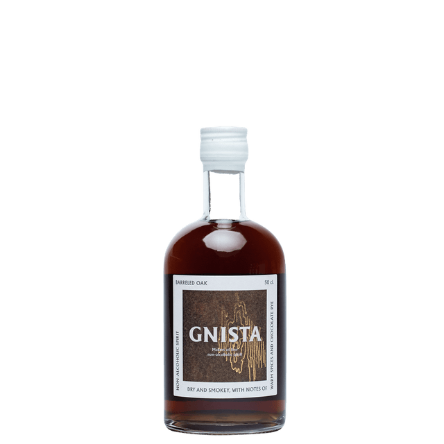 Packshot alcoholvrije whisky van Gnista Barreled Oak