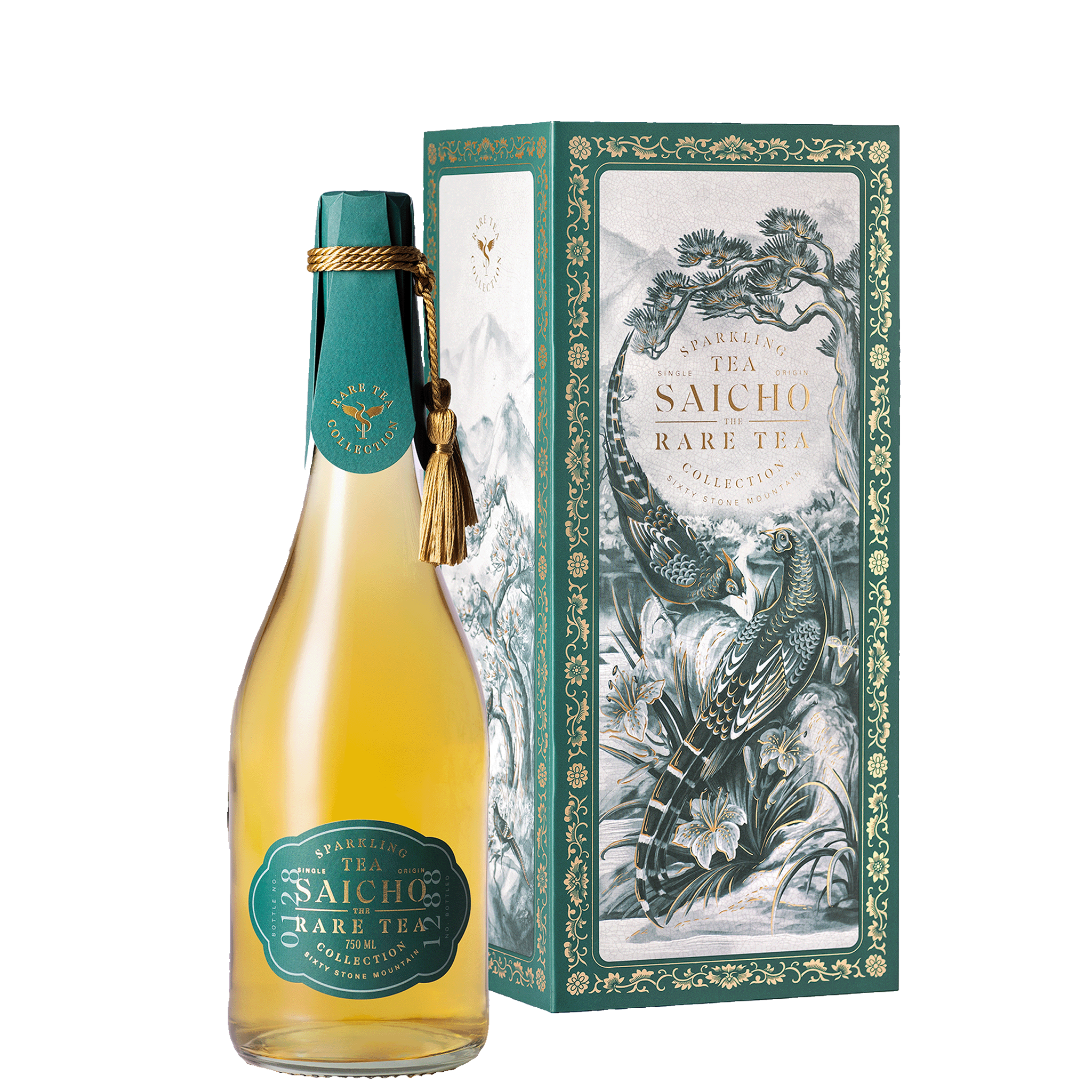 sparkling tea van Saicho Sixty Stone Mountain