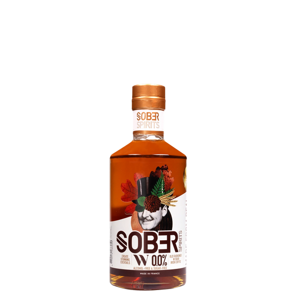 Fles Sober Spirits alcoholvrije whiskey 0.0%, productfoto voor World of NIX webshop