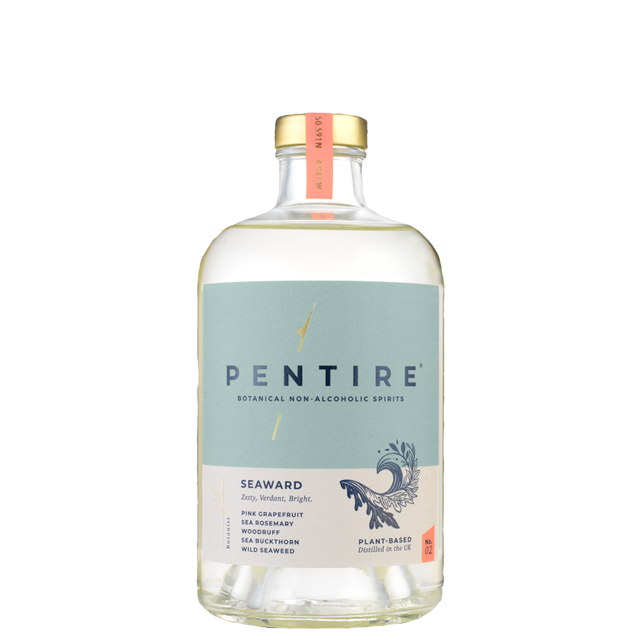 alcoholvrije gin van Pentire Seaward 