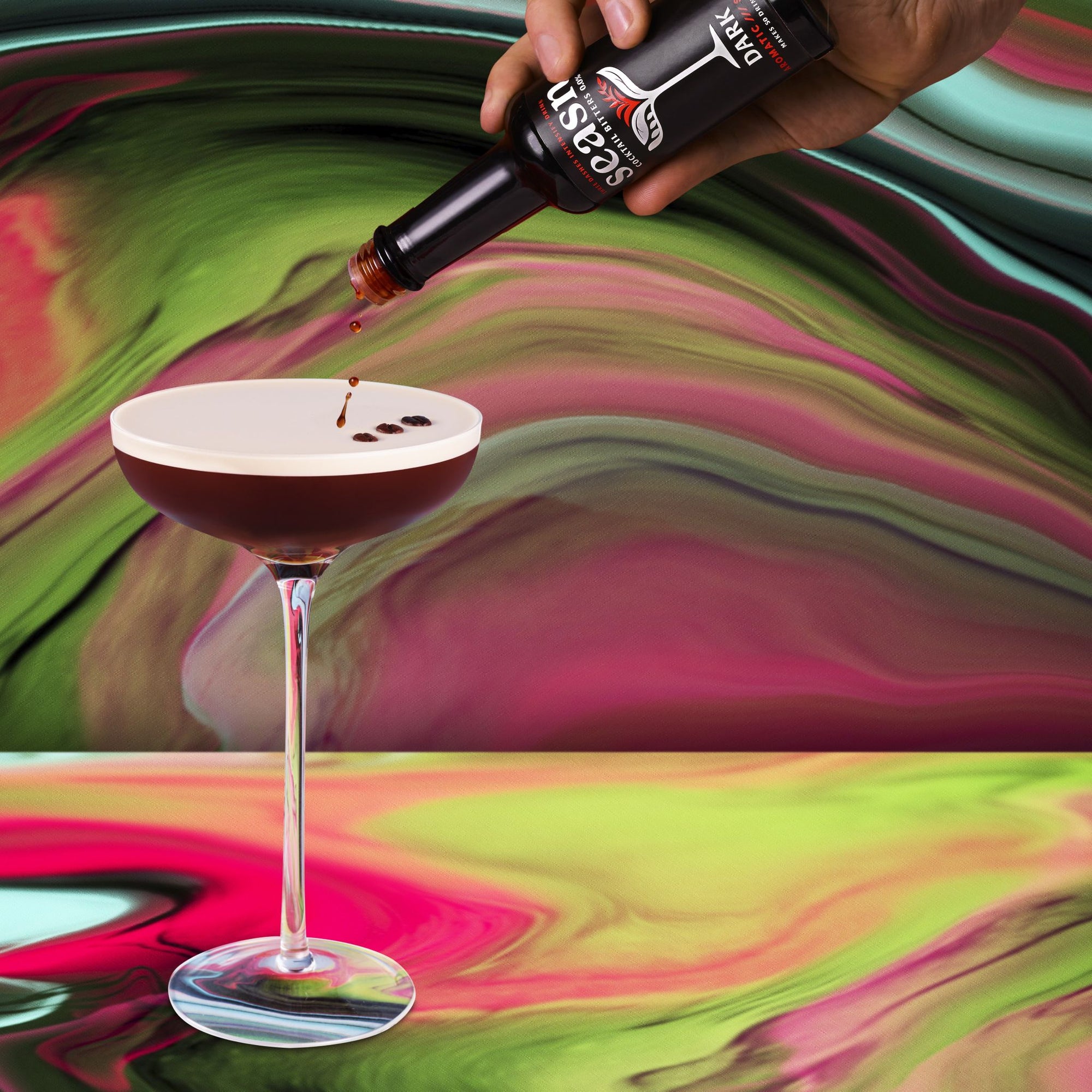 Alcoholvrije Espresso Martini met Seasn Dark