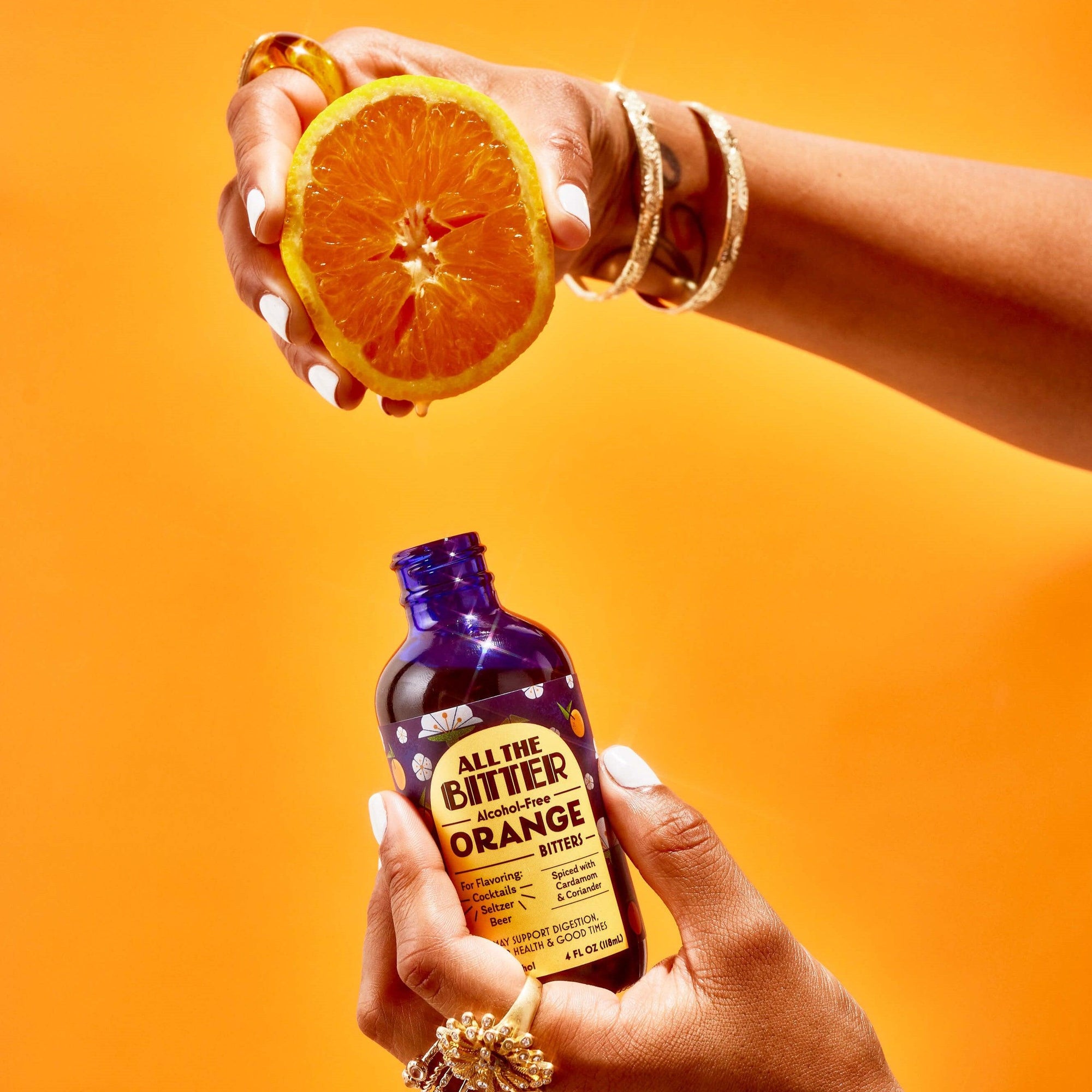 Alcoholvrije drankje van All the bitter - Orange bitters