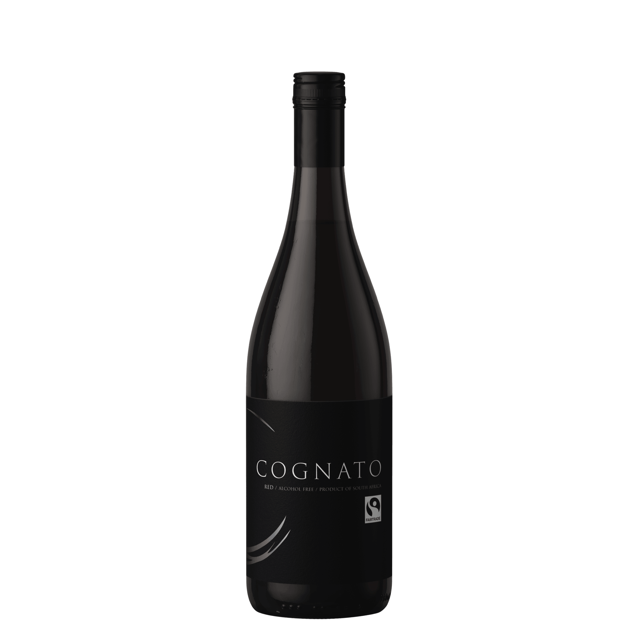 Packshot alcoholvrije rode wijn van Cognato Red