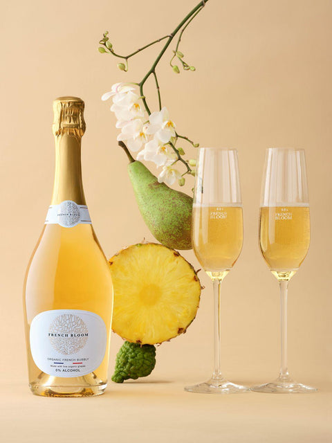 Alcoholvrije prosecco van French Bloom Blanc