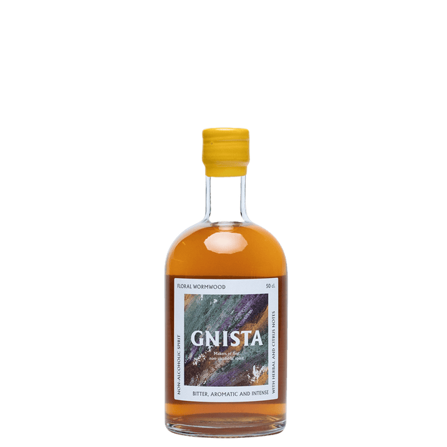 Packshot van de alcoholvrije drank van Gnista Floral Wormwood
