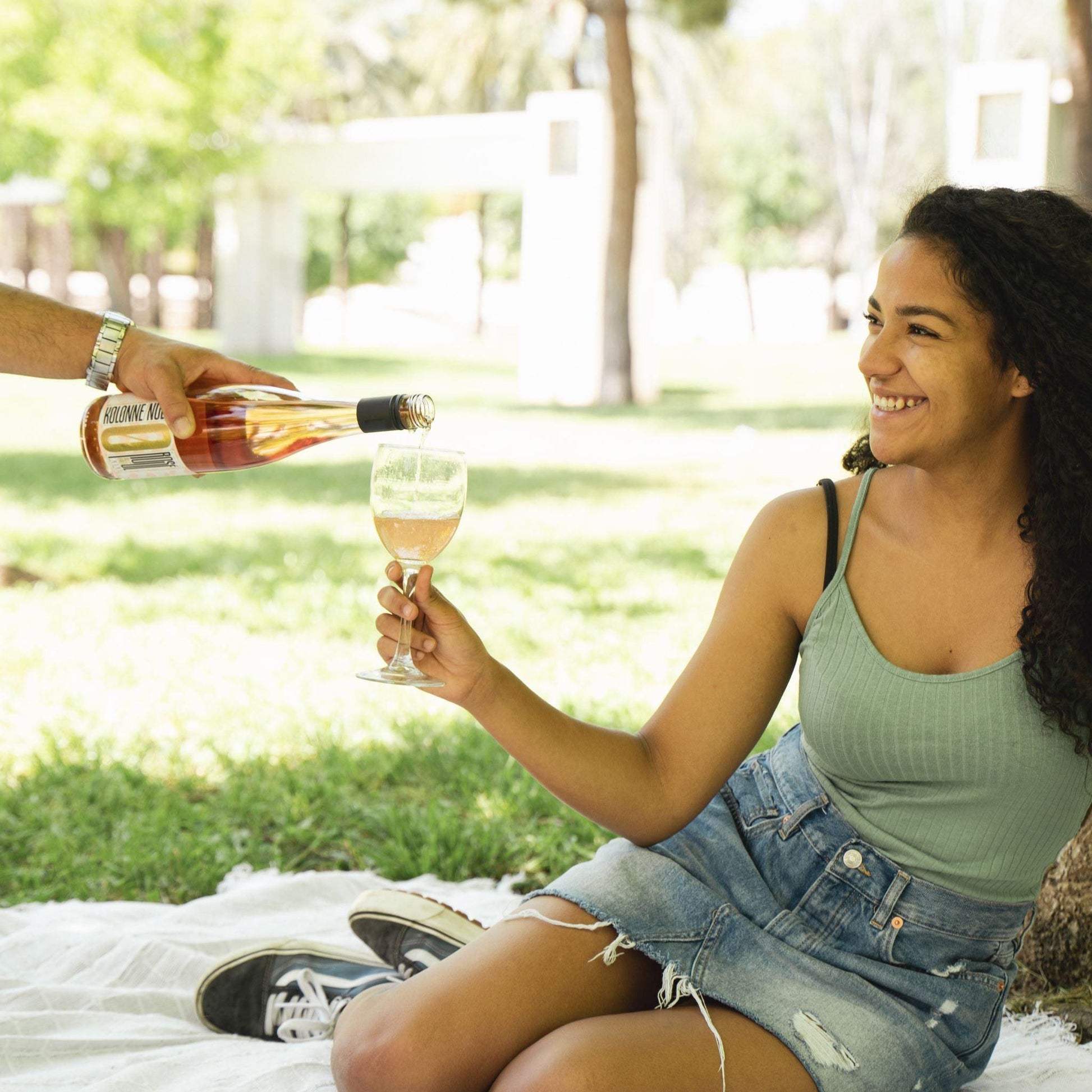 Genieten van een alcoholvrije rosé van Kolonne Null