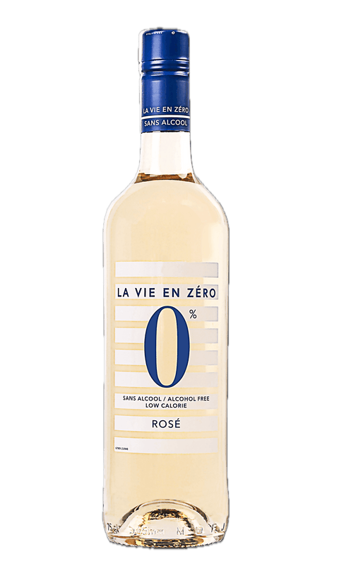 Packshot alcoholvrije rose van La Vie en Zero