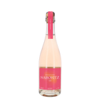 Alcoholvrije sparkling rosé van Saboritz