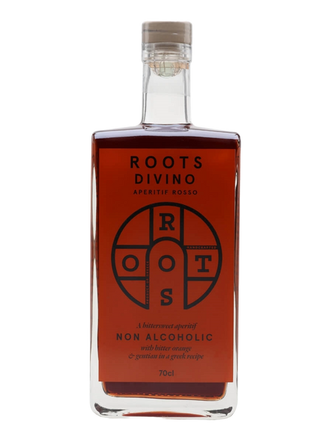 Packshot van de alcoholvrije vermouth Roots Divino.