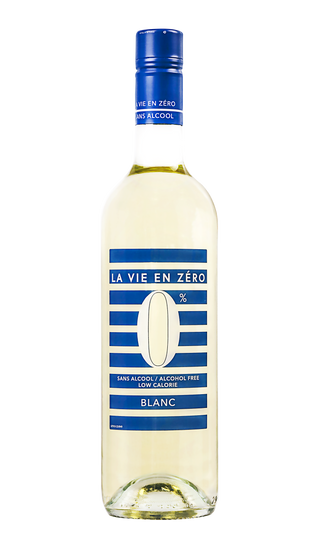 Packshot alcoholvrije witte wijn van La Vie en Zero