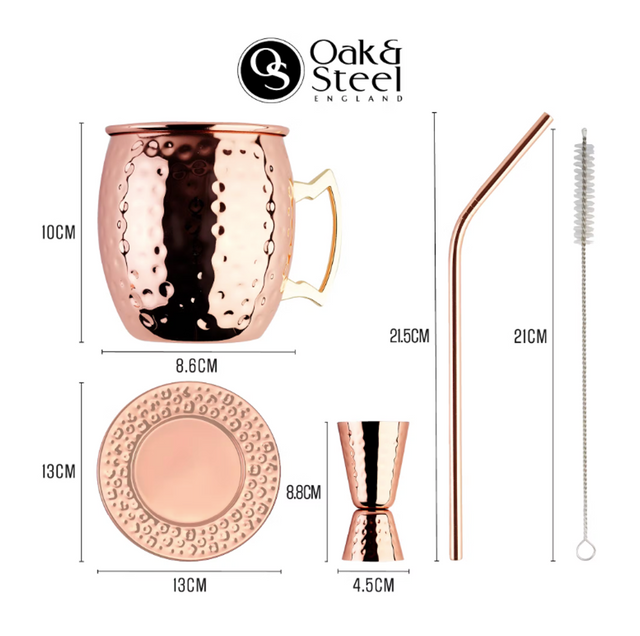 Oak & Steel - Moscow Mule Cocktail Set