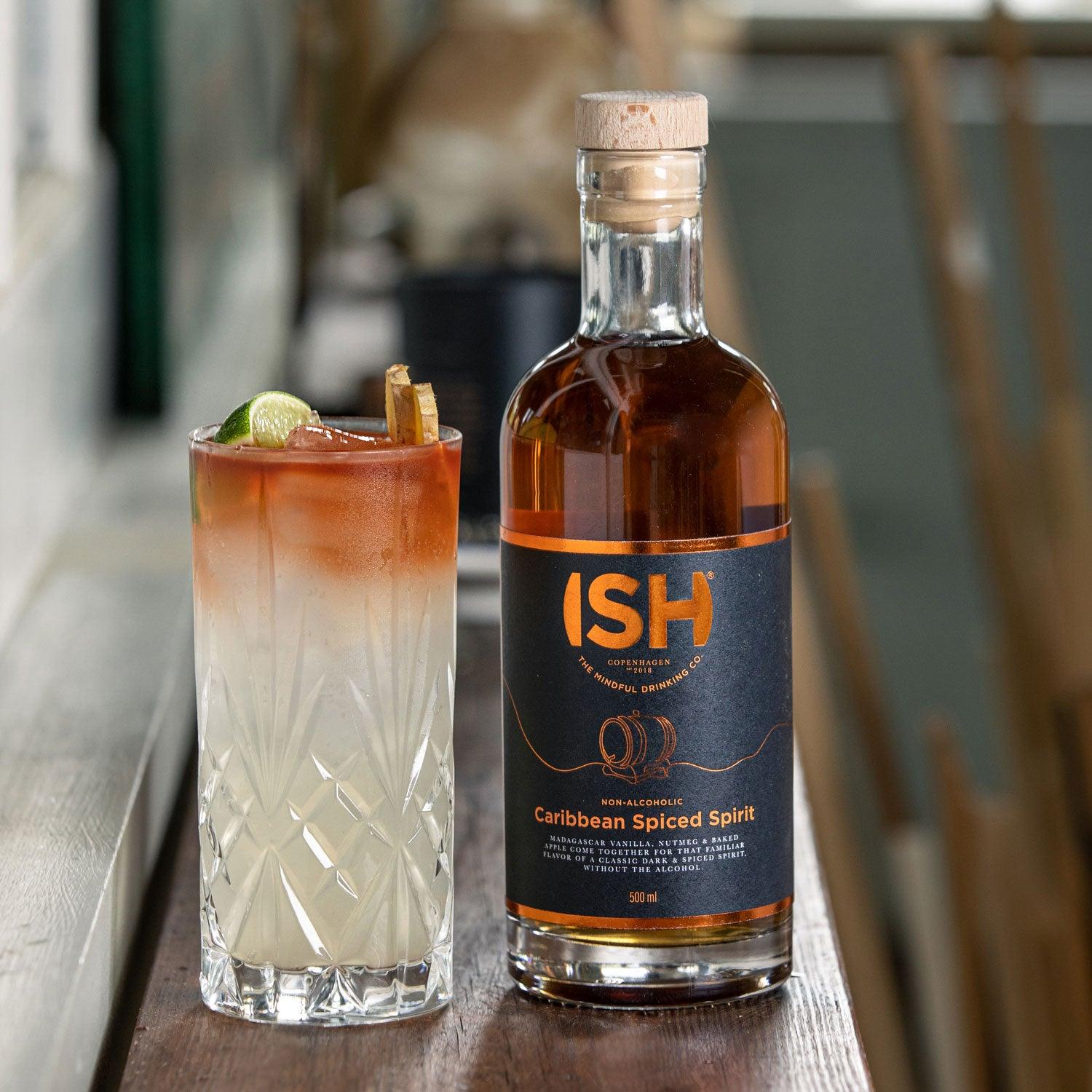 Alcoholvrije {{ product.product_type }} ISH - Caribbean Spiced Spirit (700ml) | World of NIX